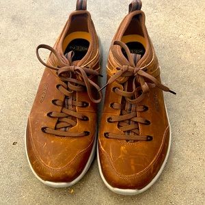 Keen Mens Brown Leather Shoes 7.5